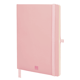 Finocam Nexo Cuaderno de Tapa Blanda - 72 Hojas - Formato B5 - 176x250mm - Papel Crema de 80g/m2 - Liso - Bolsillo Interior - Cierre con Goma - Hojas 
