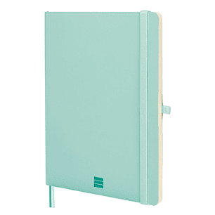 Finocam Nexo Cuaderno de Tapa Blanda - 72 Hojas - Formato B5 - 176x250mm - Papel Crema de 80g/m2 - Liso - Bolsillo Interior - Cierre con Goma - Hojas 