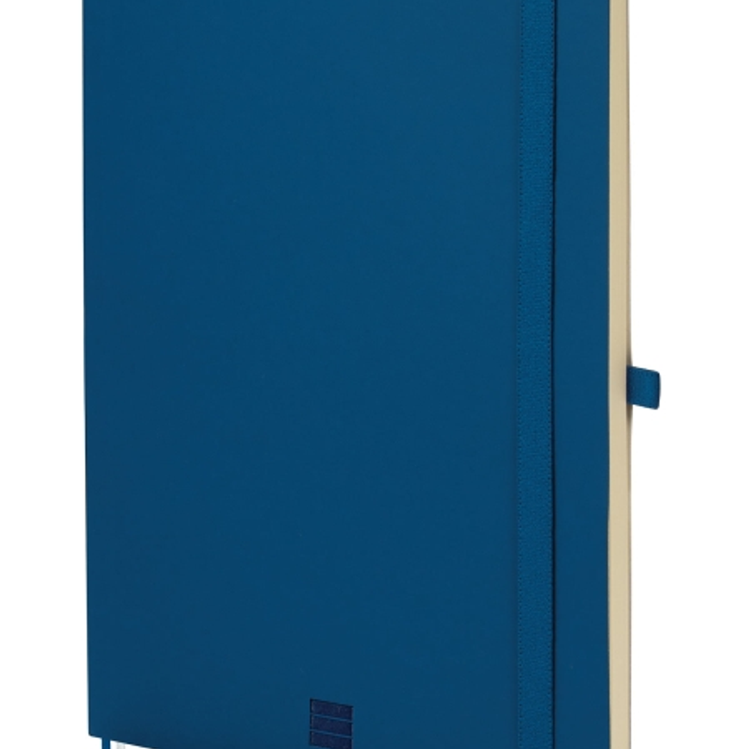 Finocam Nexo Cuaderno de Tapa Blanda - 72 Hojas - Formato B5 - 176x250mm - Papel Crema de 80g/m2 - Bolsillo Interior - Cierre con Goma - Portaboligraf 1