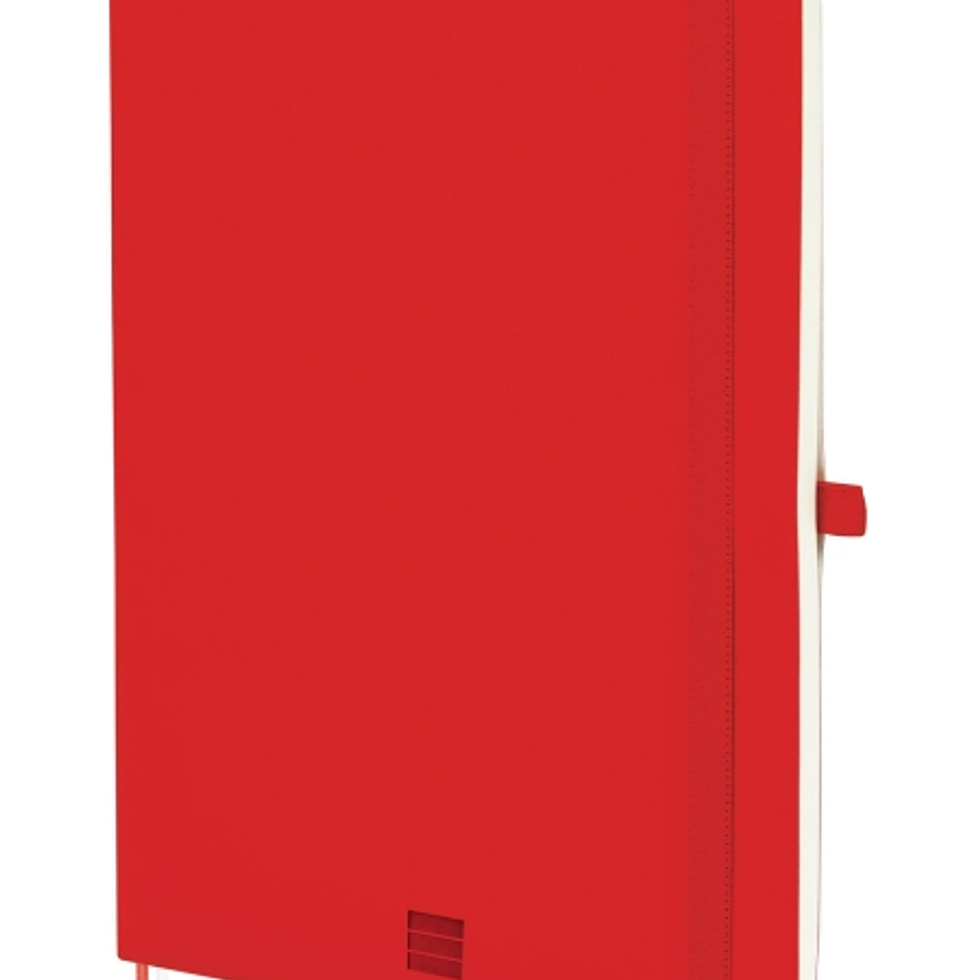 Finocam Nexo Cuaderno de Tapa Blanda - 72 Hojas - Formato B5 - 176x250mm - Papel Crema de 80g/m2 - Liso - Bolsillo Interior - Cierre con Goma - Hojas  1