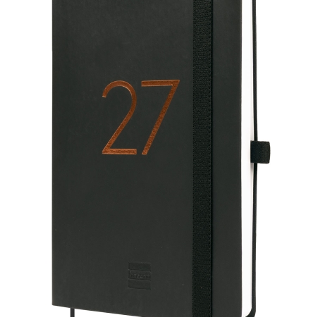 Finocam Capri Agenda de Tapa Blanda - 16 Meses - Semana Vista Horizontal - Formato F4 - 118x168mm - Papel de 80g/m2 - Bolsillo Interior - Cierre con G 1