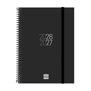Finocam Espir Agenda Escolar 26/27 en Catalan - Semana Vista Horizontal - Formato E10 - 155x212mm - Tapas de Polipropileno - Papel de 80g/m2 - Espiral