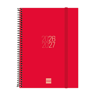 Finocam Espir Agenda Escolar 26/27 en Catalan - Semana Vista Horizontal - Formato E10 - 155x212mm - Tapas de Polipropileno - Papel de 80g/m2 - Espiral