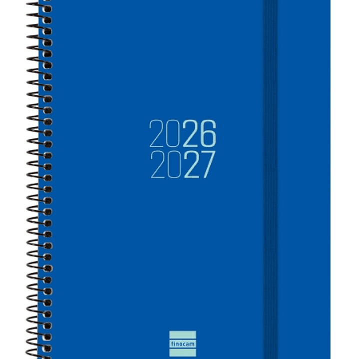 Finocam Espir Agenda Escolar 26/27 en Catalan - Semana Vista Horizontal - Formato E10 - 155x212mm - Tapas de Polipropileno - Papel de 80g/m2 - Espiral 1