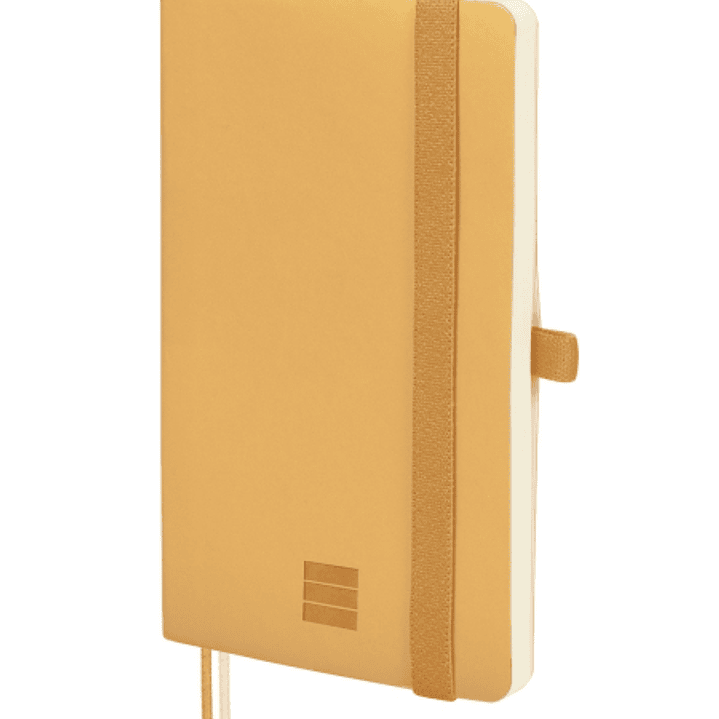 Finocam Nexo Cuaderno de Tapa Blanda - 72 Hojas - 90x150mm - Rayado Horizontal - Papel Crema de 80g/m2 - Bolsillo Interior - Cierre con Goma - Portabo 1