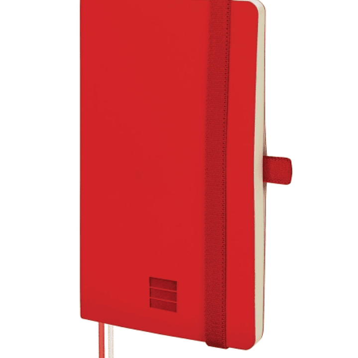 Finocam Nexo Cuaderno de Tapa Blanda - 72 Hojas - 90x150mm - Rayado Horizontal - Papel Crema de 80g/m2 - Bolsillo Interior - Cierre con Goma - Portabo 1