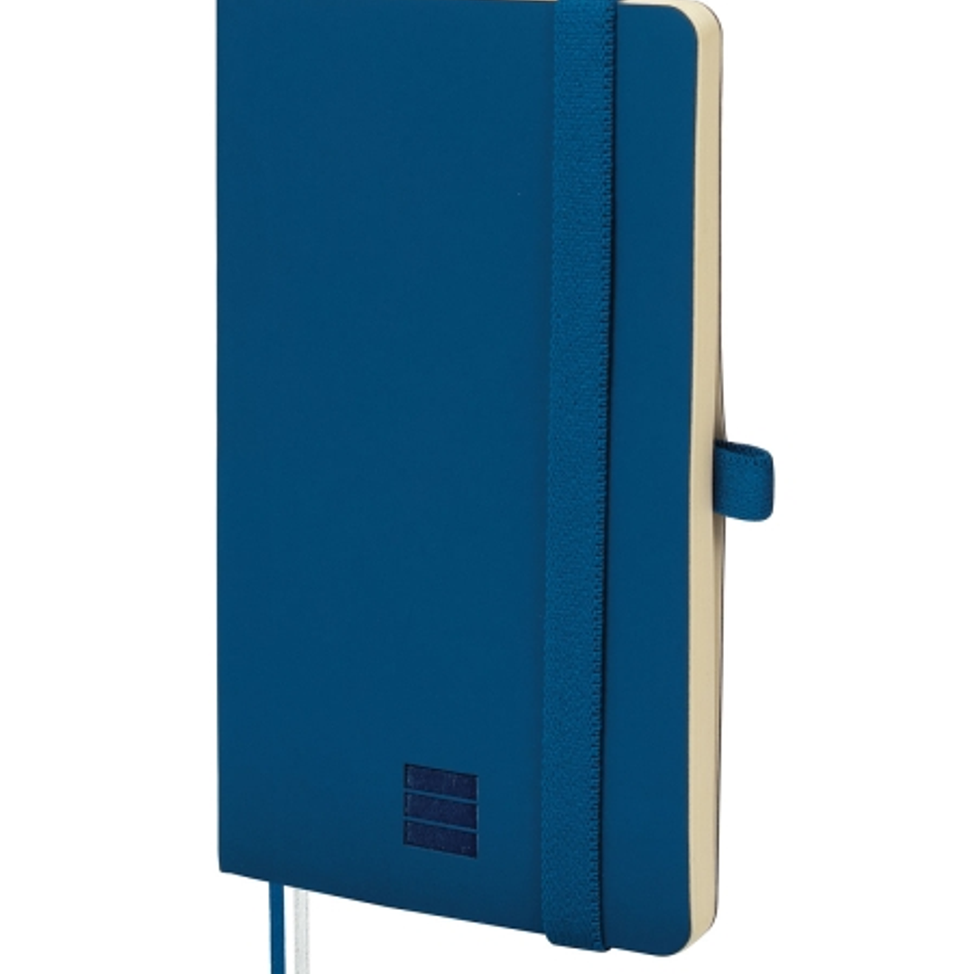 Finocam Nexo Cuaderno de Tapa Blanda - 72 Hojas - 90x150mm - Rayado Horizontal - Papel Crema de 80g/m2 - Bolsillo Interior - Portaboligrafo - Hojas Mi 1