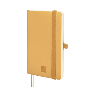 Finocam Nexo Cuaderno de Tapa Blanda - 72 Hojas - 90x150mm - Papel Crema de 80g/m2 - Bolsillo Interior - Cierre con Goma - Portaboligrafo - Hojas Micr