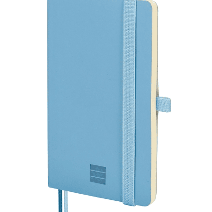 Finocam Nexo Cuaderno de Tapa Blanda - 72 Hojas - 90x150mm - Papel Crema de 80g/m2 - Liso - Bolsillo Interior - Cierre con Goma - Hojas Microperforada 1