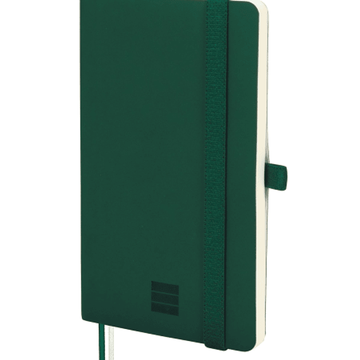 Finocam Nexo Cuaderno de Tapa Blanda - 72 Hojas - 90x150mm - Papel Crema de 80g/m2 - Liso - Bolsillo Interior - Cierre con Goma - Hojas Microperforada 1