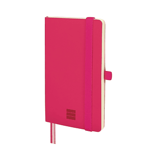 Finocam Nexo Cuaderno de Tapa Blanda - 72 Hojas - 90x150mm - Papel Crema de 80g/m2 - Liso - Bolsillo Interior - Cierre con Goma - Hojas Microperforada