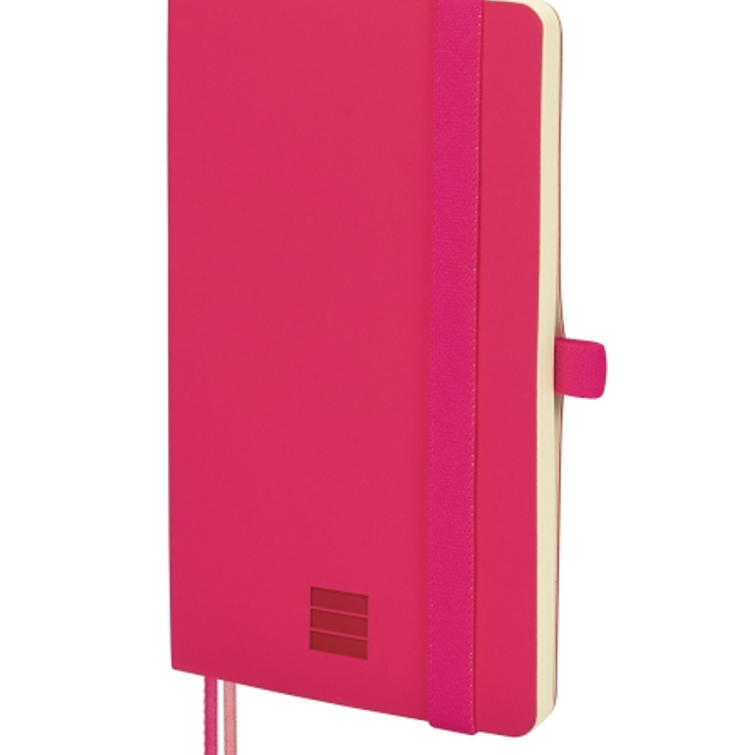 Finocam Nexo Cuaderno de Tapa Blanda - 72 Hojas - 90x150mm - Papel Crema de 80g/m2 - Liso - Bolsillo Interior - Cierre con Goma - Hojas Microperforada 1