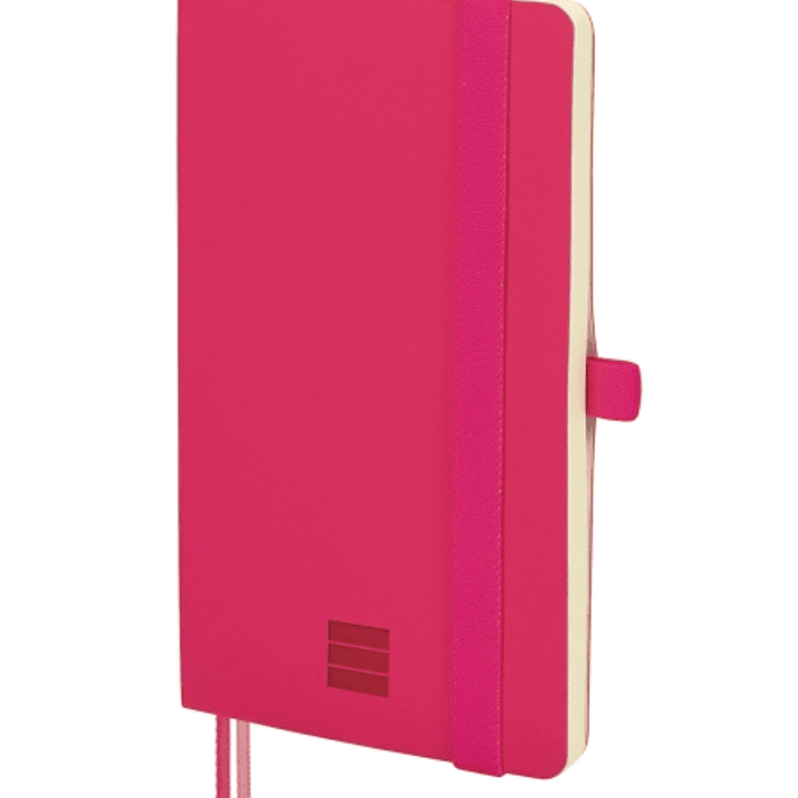 Finocam Nexo Cuaderno de Tapa Blanda - 72 Hojas - 90x150mm - Papel Crema de 80g/m2 - Liso - Bolsillo Interior - Cierre con Goma - Hojas Microperforada 1