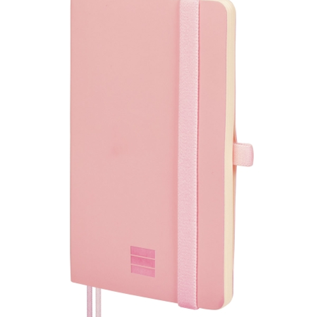 Finocam Nexo Cuaderno de Tapa Blanda - 72 Hojas - 90x150mm - Papel Crema de 80g/m2 - Liso - Bolsillo Interior - Cierre con Goma - Hojas Microperforada 1