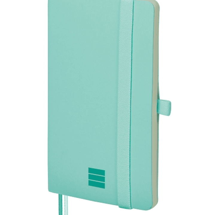 Finocam Nexo Cuaderno de Tapa Blanda - 72 Hojas - 90x150mm - Papel Crema de 80g/m2 - Liso - Bolsillo Interior - Cierre con Goma - Hojas Microperforada 1