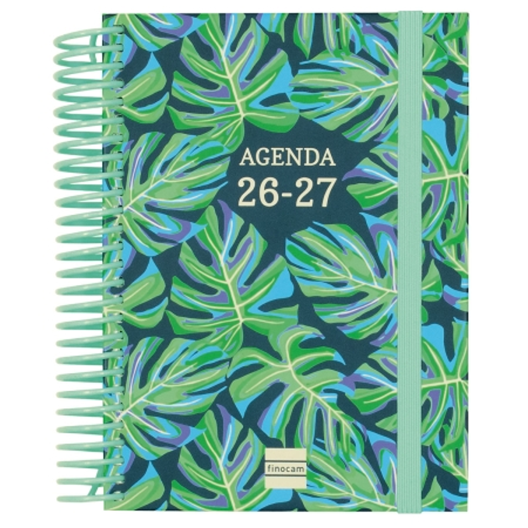 Finocam Diva Agenda Escolar 26/27 - 1 Dia por Pagina - Formato 8º - 120x164mm - Tapas de Carton Forrado - Papel de 80g/m2 - Espiral de Plastico - Esqu 1