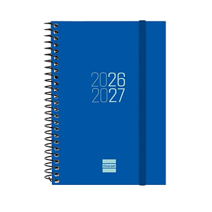 Finocam Espir Agenda Escolar 26/27 en Catalan - Semana Vista Horizontal - Formato E8 - 120x171mm - Tapas de Polipropileno - Papel de 80g/m2 - Espiral 