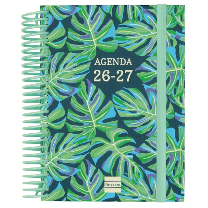 Finocam Diva Agenda Escolar 26/27 en Catalan - 1 Dia por Pagina - Formato 8º - 120x164mm - Tapas de Carton Forrado - Papel de 80g/m2 - Espiral - Esqui 1