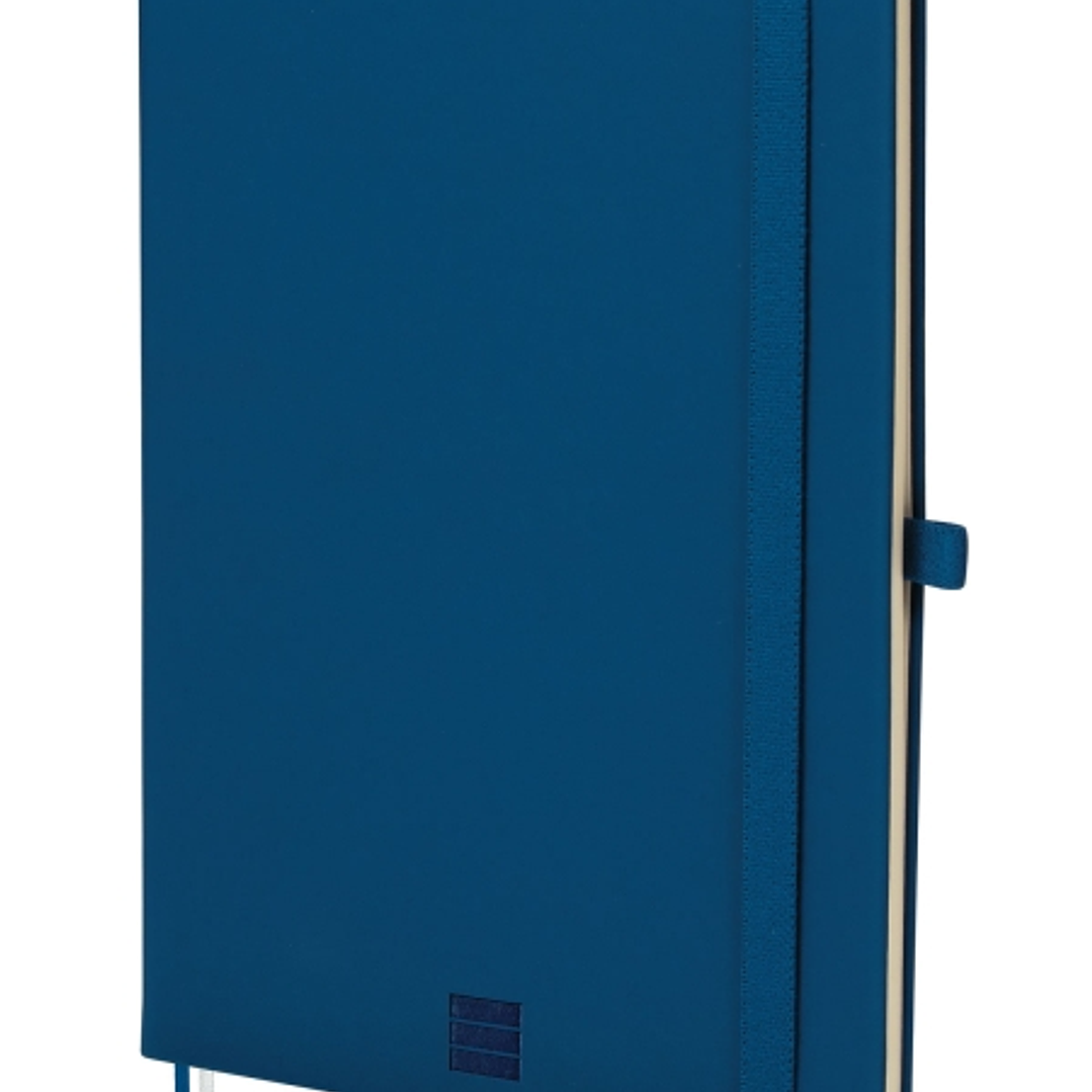 Finocam Nexo Cuaderno de Tapa Dura - 72 Hojas - Formato A5 - 148x210mm - Rayado Horizontal - Papel Crema de 80g/m2 - Bolsillo Interior - Portaboligraf 1