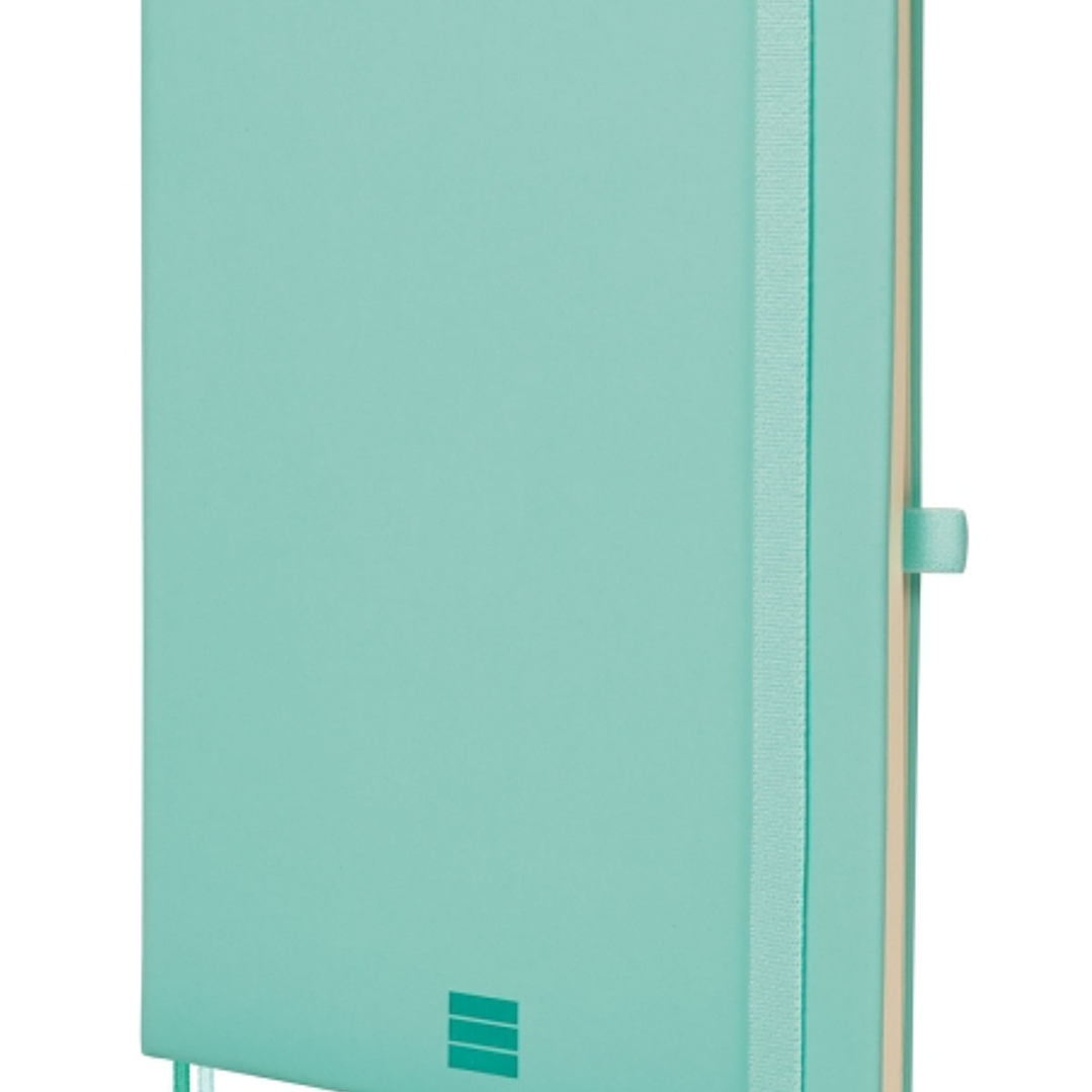 Finocam Nexo Cuaderno de Tapa Dura - 72 Hojas - Formato A5 - 148x210mm - Papel Crema de 80g/m2 - Bolsillo Interior - Cierre con Goma - Portaboligrafo  1