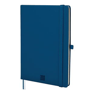 Finocam Nexo Cuaderno de Tapa Dura - 72 Hojas - Formato A5 - 148x210mm - Papel Crema de 80g/m2 - Bolsillo Interior - Cierre con Goma - Portaboligrafo 