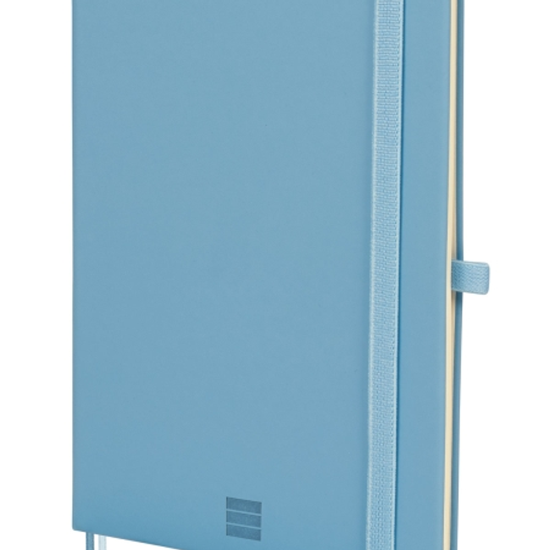 Finocam Nexo Cuaderno de Tapa Dura - 72 Hojas - Formato A5 - 148x210mm - Papel Crema de 80g/m2 - Liso - Bolsillo Interior - Cierre con Goma - Hojas Mi 1