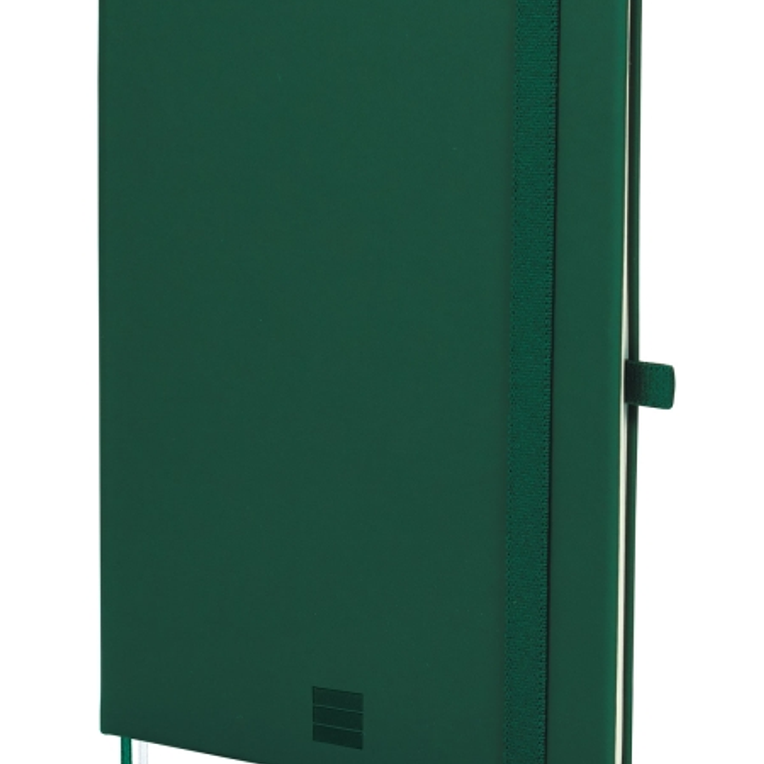 Finocam Nexo Cuaderno de Tapa Dura - 72 Hojas - Formato A5 - 148x210mm - Papel Crema de 80g/m2 - Liso - Bolsillo Interior - Cierre con Goma - Hojas Mi 1