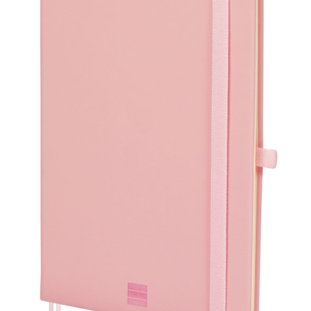 Finocam Nexo Cuaderno de Tapa Dura - 72 Hojas - Formato A5 - 148x210mm - Papel Crema de 80g/m2 - Liso - Bolsillo Interior - Cierre con Goma - Hojas Mi 1