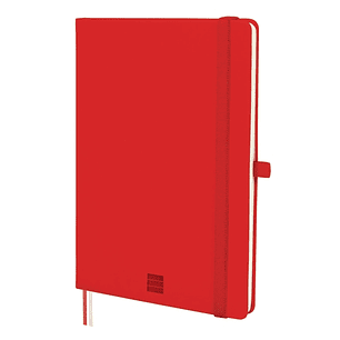 Finocam Nexo Cuaderno de Tapa Dura - 72 Hojas - Formato A5 - 148x210mm - Papel Crema de 80g/m2 - Liso - Bolsillo Interior - Cierre con Goma - Hojas Mi