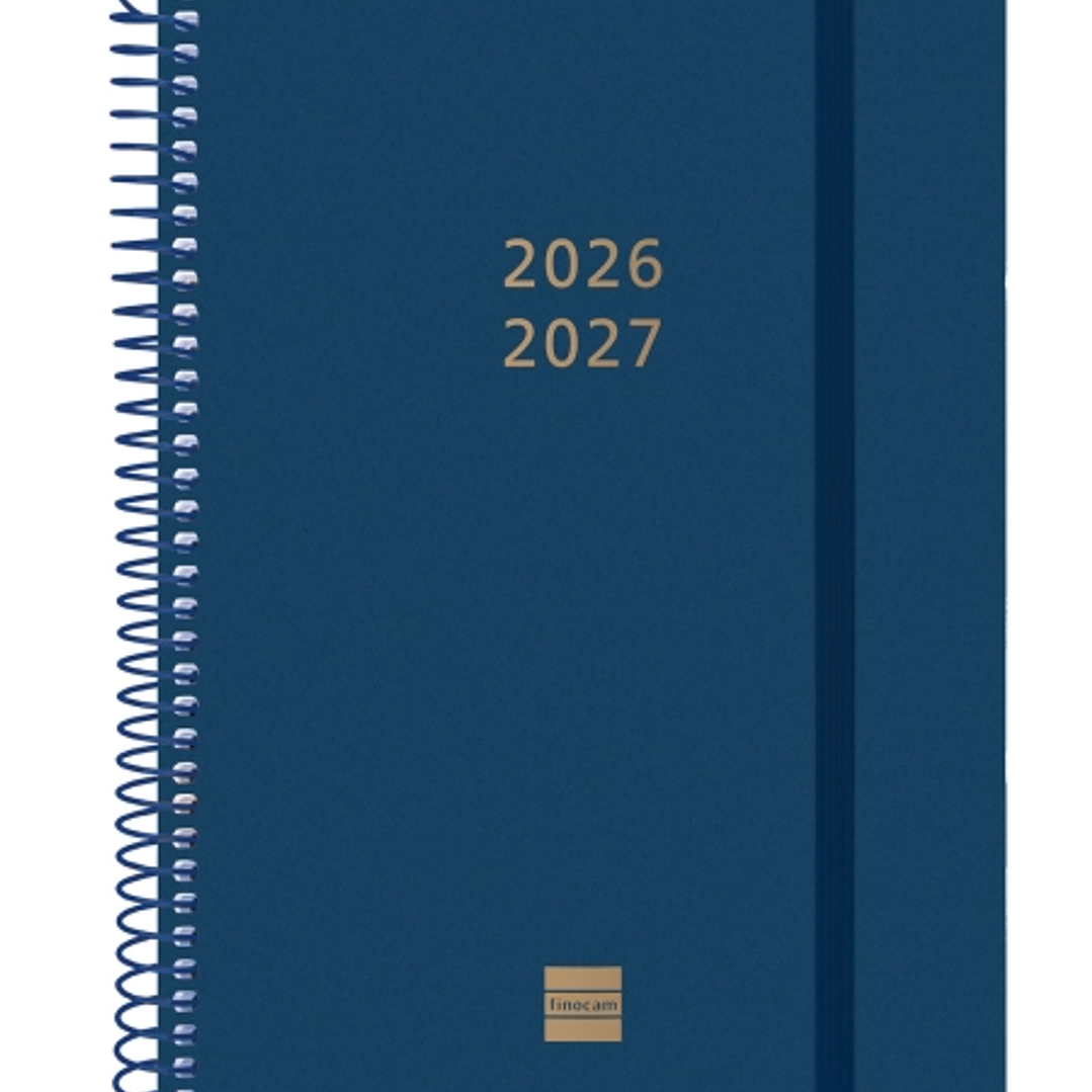 Finocam Espiral Agenda Internacional - 18 Meses - Semana Vista Horizontal - Formato E10 - 155x212mm - Tapas de Polipropileno - Papel de 80g/m2 - Esqui 1