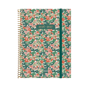 Finocam Espiral Agenda Internacional - 18 Meses - Semana Vista Horizontal - Formato E10 - 155x212mm - Tapas de Polipropileno - Papel de 80g/m2 - Esqui