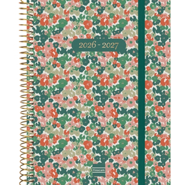 Finocam Espiral Agenda Internacional - 18 Meses - Semana Vista Horizontal - Formato E10 - 155x212mm - Tapas de Polipropileno - Papel de 80g/m2 - Esqui 1
