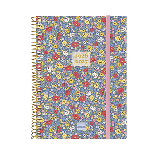 Finocam Espiral Agenda Internacional - 18 Meses - Semana Vista Horizontal - Formato E10 - 155x212mm - Tapas de Polipropileno - Papel de 80g/m2 - Esqui