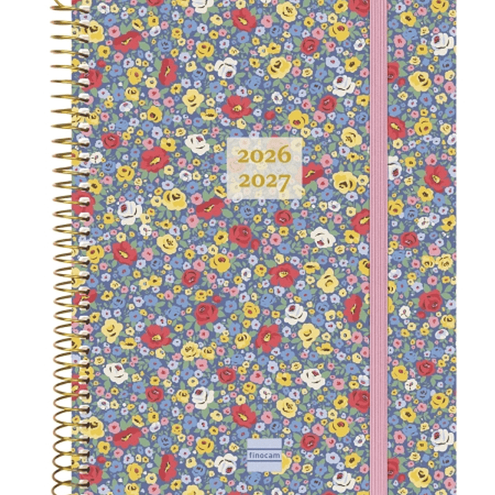 Finocam Espiral Agenda Internacional - 18 Meses - Semana Vista Horizontal - Formato E10 - 155x212mm - Tapas de Polipropileno - Papel de 80g/m2 - Esqui 1