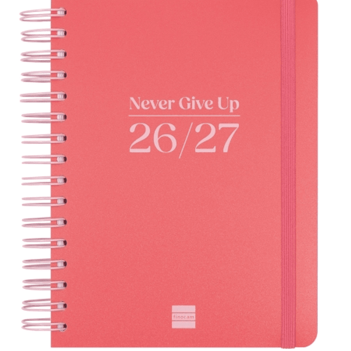 Finocam Cosmo Flex Agenda Escolar 26/27 en Catalan - 1 Dia por Pagina - Formato 4º - 155x212mm - Tapas de Polipropileno - Papel de 80g/m2 - Espiral -  1