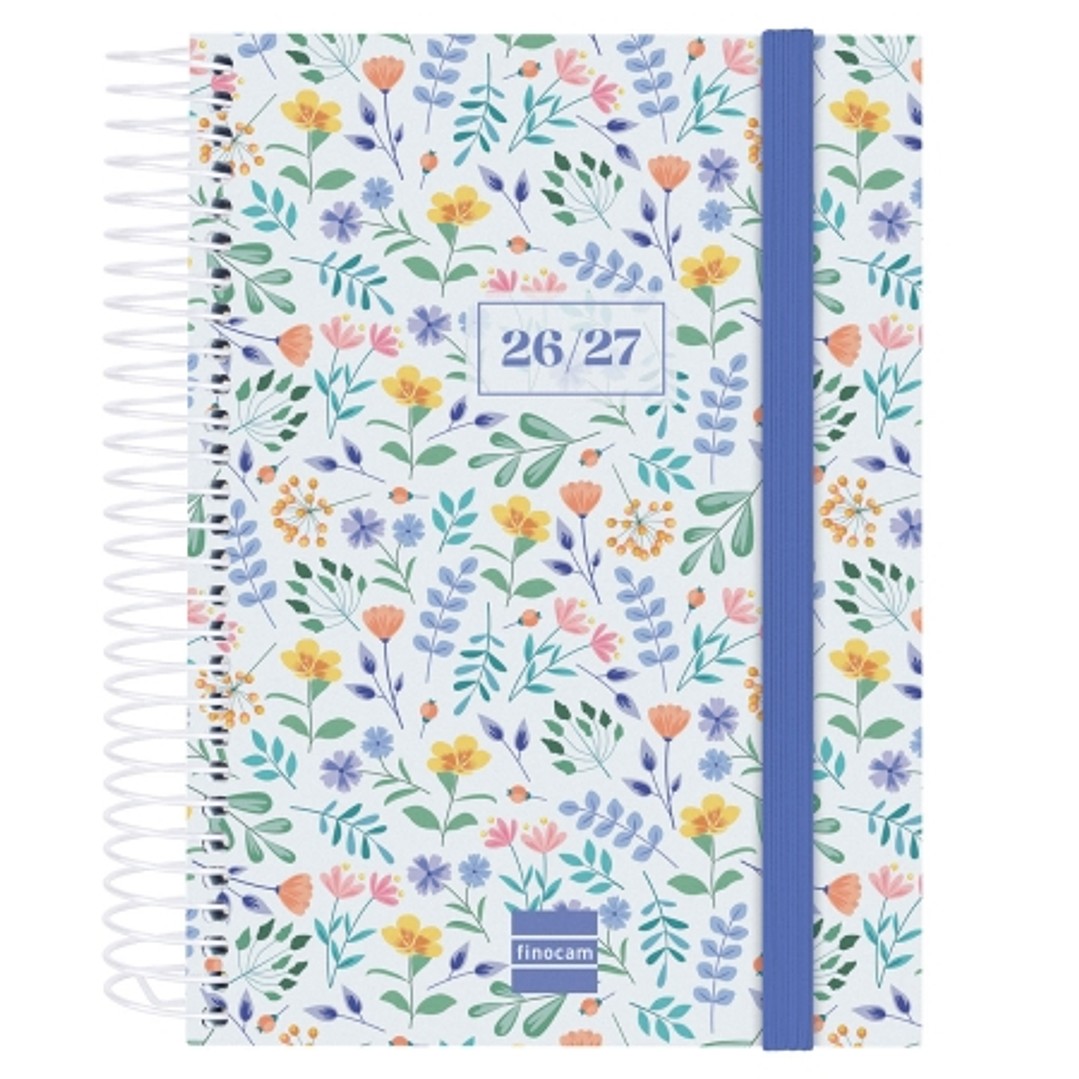 Finocam Secundaria Agenda Escolar 26/27 en Catalan - 1 Dia por Pagina - Formato 8º - 120x164mm - Tapas de Polipropileno - Papel de 80g/m2 - Espiral -  1