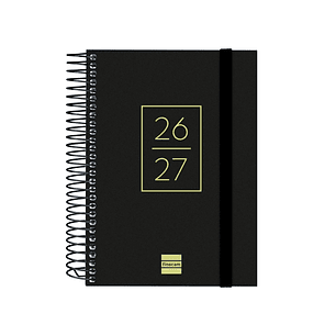 Finocam Secundaria Agenda Escolar 26/27 en Catalan - 1 Dia por Pagina - Formato 8º - 120x164mm - Tapas de Polipropileno - Papel de 80g/m2 - Espiral - 