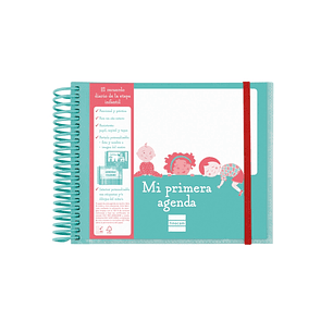 Finocam Infantil.2 Agenda sin Fechar - 1 Dia por Pagina - 160x130mm - Tapas de Polipropileno - Papel de 90g/m2 - Espiral de Plastico - Cierre con Goma