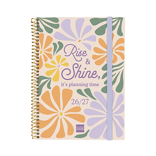 Finocam Secundaria Agenda Escolar 26/27 en Catalan - Semana Vista Horizontal - Formato 4º - 155x212mm - Tapas de Polipropileno - Papel de 80g/m2 - Esp