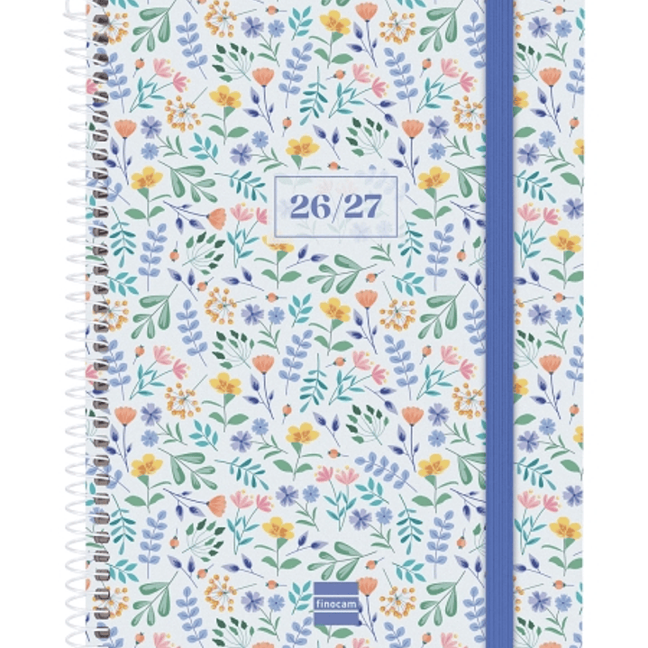 Finocam Secundaria Agenda Escolar 26/27 en Catalan - Semana Vista Horizontal - Formato 4º - 155x212mm - Tapas de Polipropileno - Papel de 80g/m2 - Esp 1