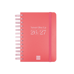 Finocam Cosmo Flex Agenda Escolar 26/27 - 1 Dia por Pagina - Formato 8º - 120x169mm - Tapas de Polipropileno - Papel de 80g/m2 - Espiral Metalica - Es