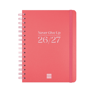 Finocam Cosmo Flex Agenda Escolar 26/27 en Catalan - Semana Vista Horizontal - Formato 4º - 155x212mm - Tapas de Polipropileno - Papel de 80g/m2 - Esp