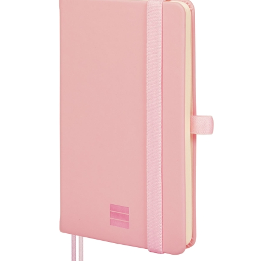 Finocam Nexo Cuaderno de Tapa Dura - 72 Hojas - 90x150mm - Rayado Horizontal - Papel Crema de 80g/m2 - Bolsillo Interior - Portaboligrafo - Hojas Micr 1