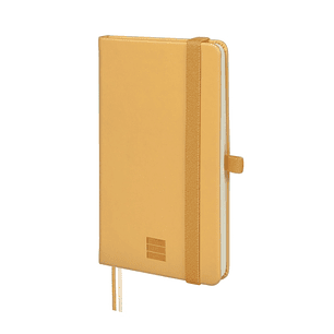 Finocam Nexo Cuaderno de Tapa Dura - 72 Hojas - 90x150mm - Papel Crema de 80g/m2 - Bolsillo Interior - Cierre con Goma - Portaboligrafo - Hojas Microp