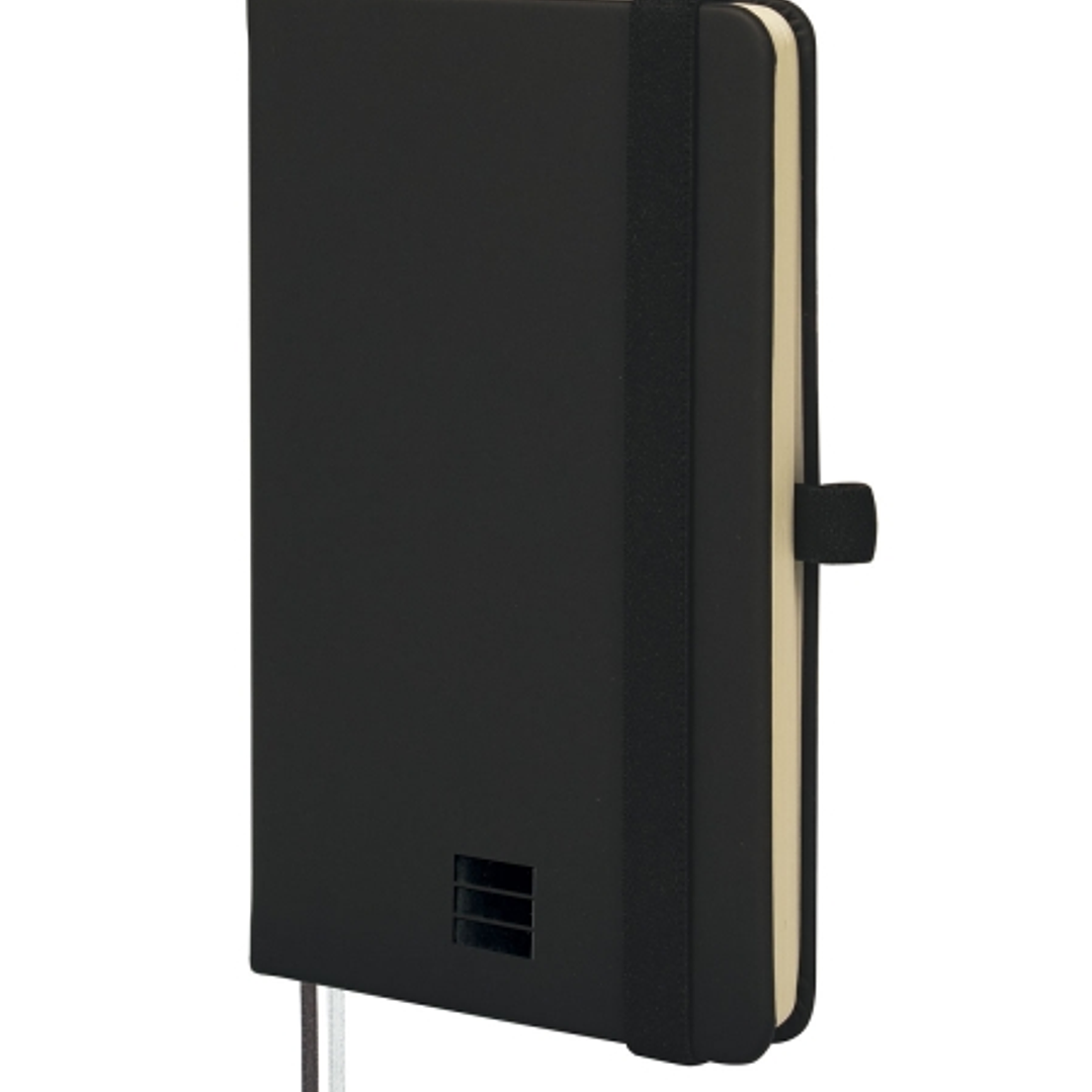 Finocam Nexo Cuaderno de Tapa Dura - 72 Hojas - 90x150mm - Papel Crema de 80g/m2 - Liso - Bolsillo Interior - Cierre con Goma - Hojas Microperforadas  1