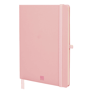 Finocam Nexo Cuaderno de Tapa Dura - 72 Hojas - Formato B5 - 176x250mm - Papel Crema de 80g/m2 - Liso - Bolsillo Interior - Cierre con Goma - Hojas Mi