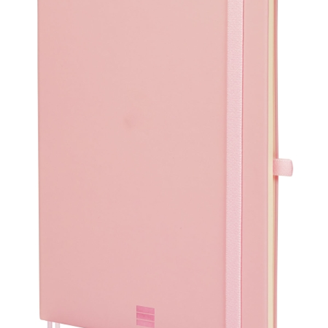 Finocam Nexo Cuaderno de Tapa Dura - 72 Hojas - Formato B5 - 176x250mm - Papel Crema de 80g/m2 - Liso - Bolsillo Interior - Cierre con Goma - Hojas Mi 1