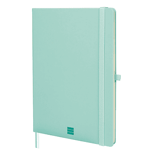 Finocam Nexo Cuaderno de Tapa Dura - 72 Hojas - Formato B5 - 176x250mm - Papel Crema de 80g/m2 - Liso - Bolsillo Interior - Cierre con Goma - Hojas Mi