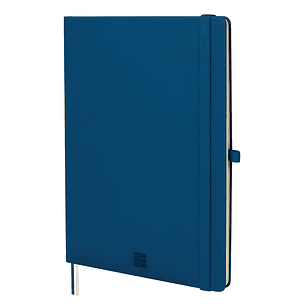 Finocam Nexo Cuaderno de Tapa Dura - 72 Hojas - Formato B5 - 176x250mm - Papel Crema de 80g/m2 - Liso - Bolsillo Interior - Cierre con Goma - Hojas Mi