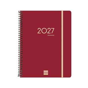 Finocam Ikon Agenda de Espiral Internacional - 16 Meses - Semana Vista Vertical - Formato E10 - 155x212mm - Tapas de Polipropileno - Papel de 80g/m2 -